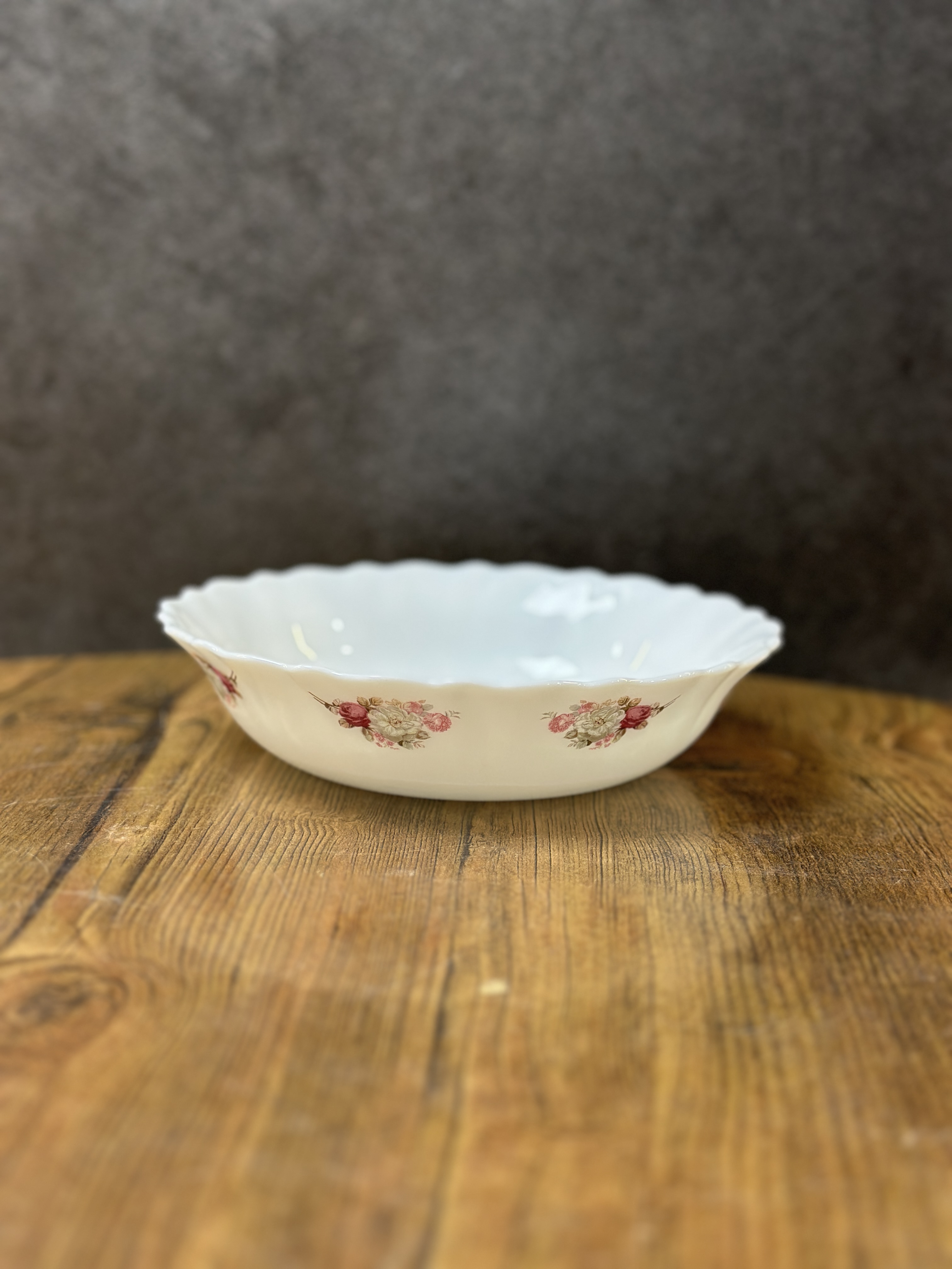 کاسه پارس اپال طرح گل لبه موجی