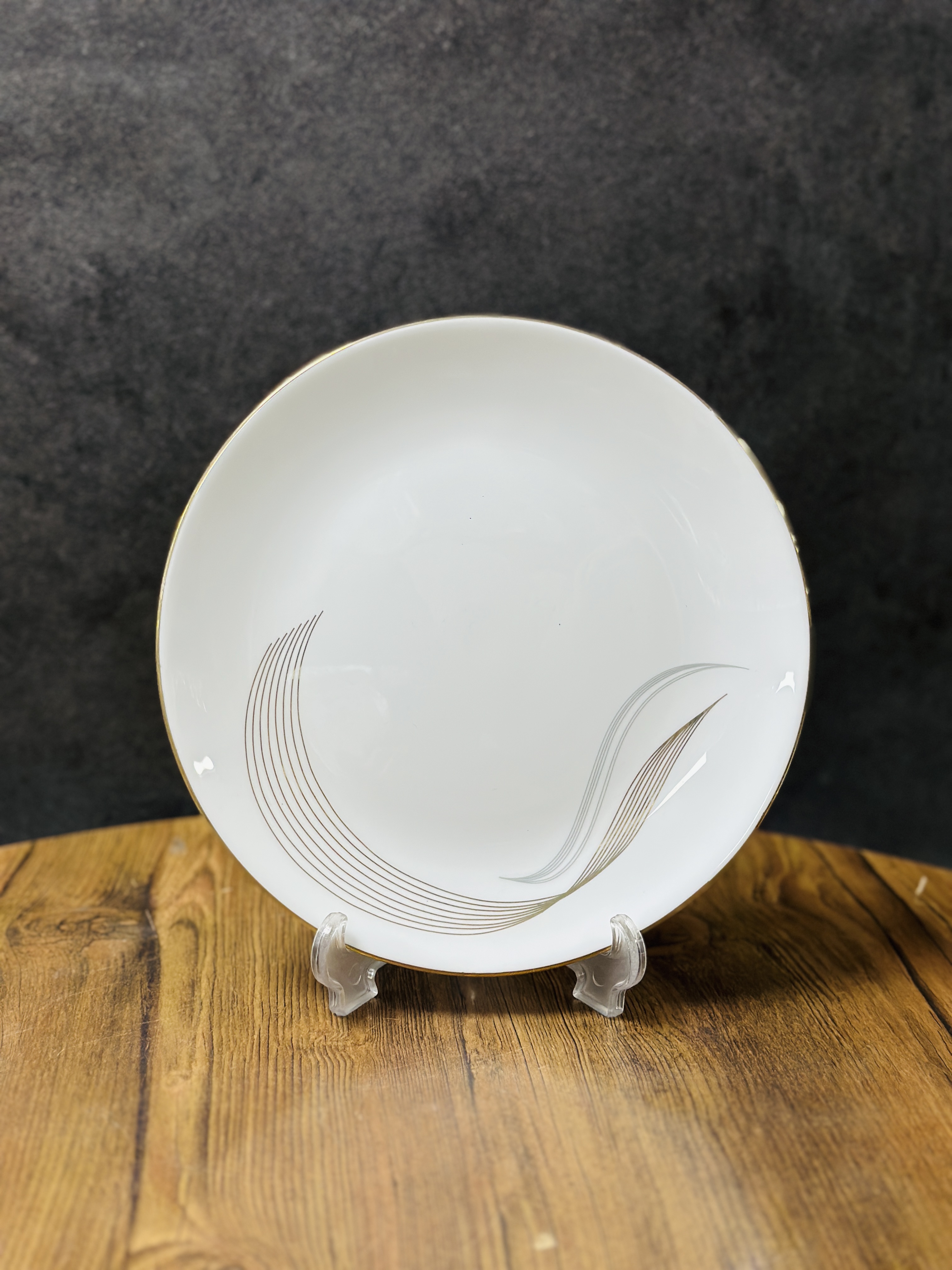بشقاب آرکوپال لب طلا اورنج طرح اسپانیا
