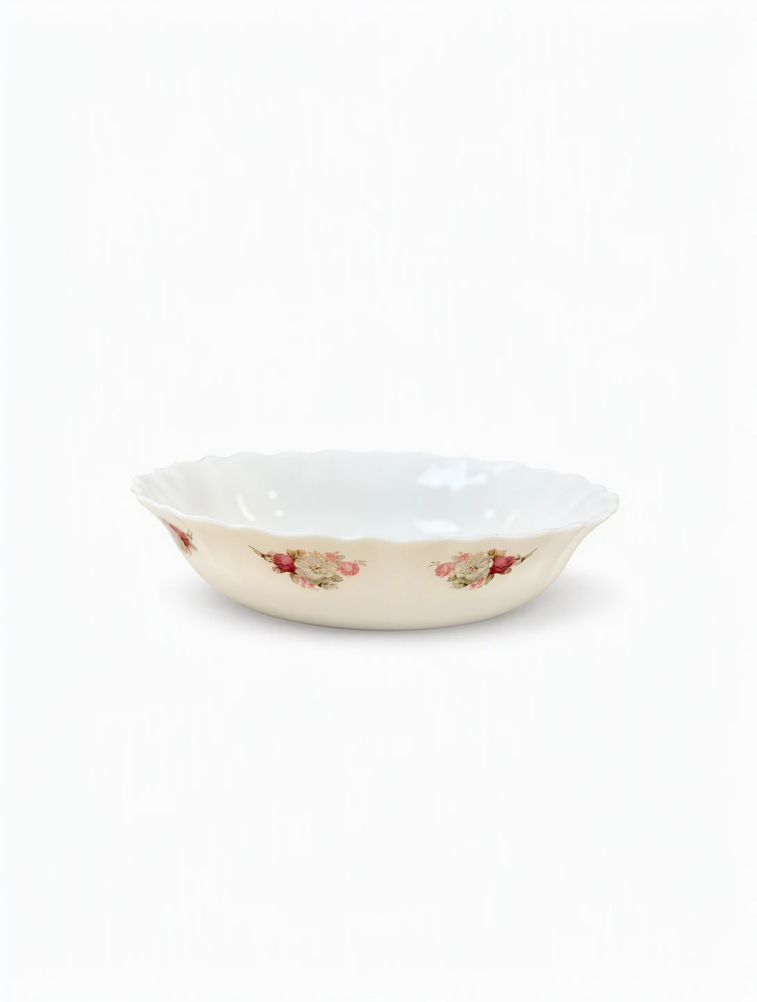 کاسه پارس اپال طرح گل لبه موجی کد2232